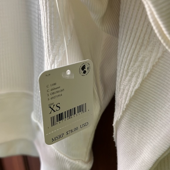 28. Free People Santa Clara Thermal in Alabaster - Picture 4 of 9